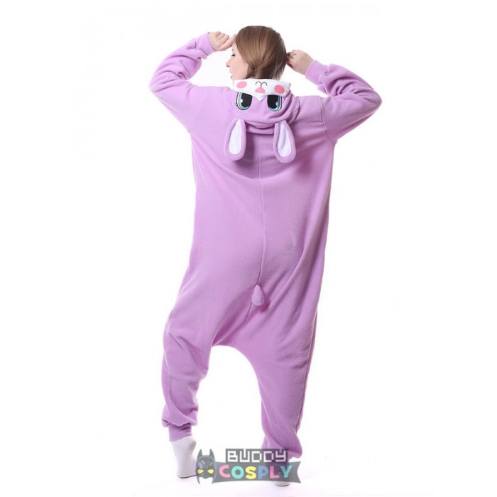 Purple Rabbit Kigurumi Onesies Pajamas