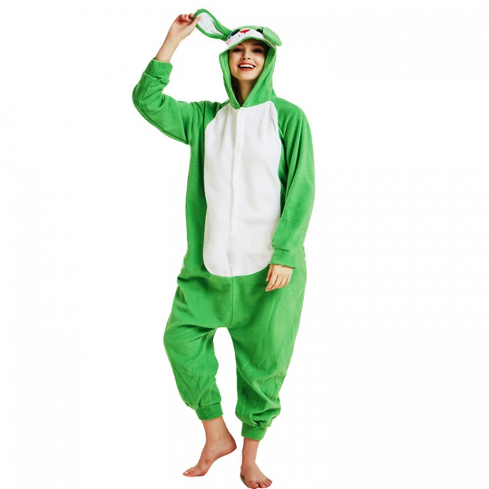 Green Rabbit Bunny Kigurumi Onesies Pajamas Onesie