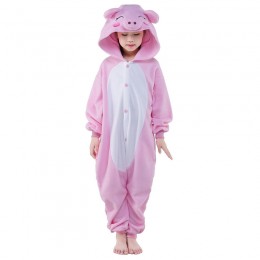 Pink Pig Kids Animal Onesie Pajamas