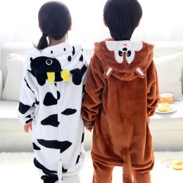 Cow/Squirrel Kids Animal Onesie Pajamas
