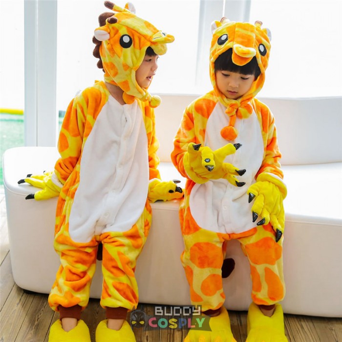 Giraffe Kids Animal Onesie Pajamas