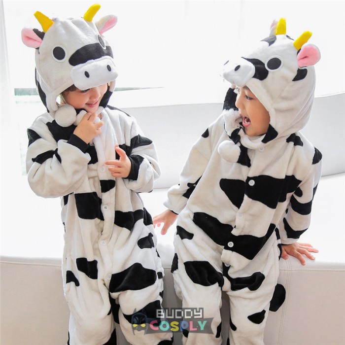 Cow Kids Animal Onesie Pajamas