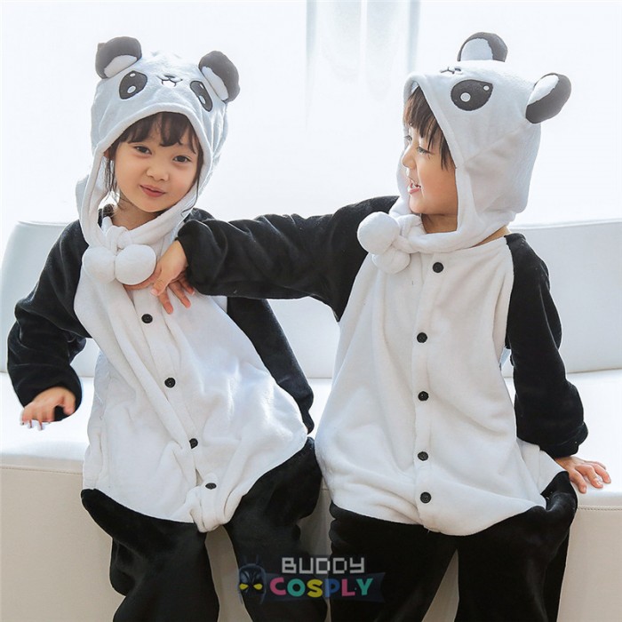 Panda Kids Animal Onesie Pajamas