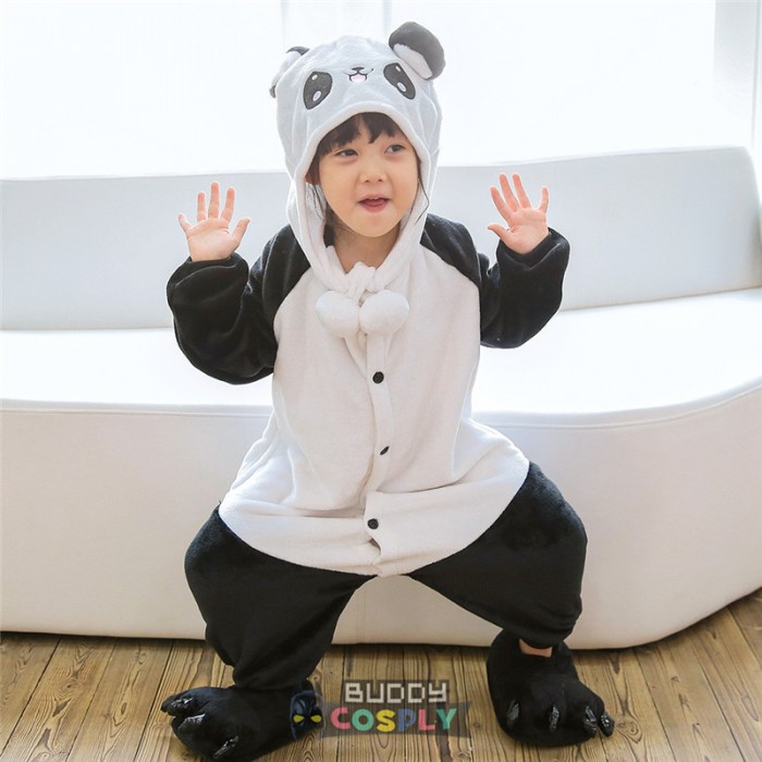 Panda Kids Animal Onesie Pajamas