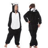 Black Siberian Husky Kids Animal Onesie Pajamas