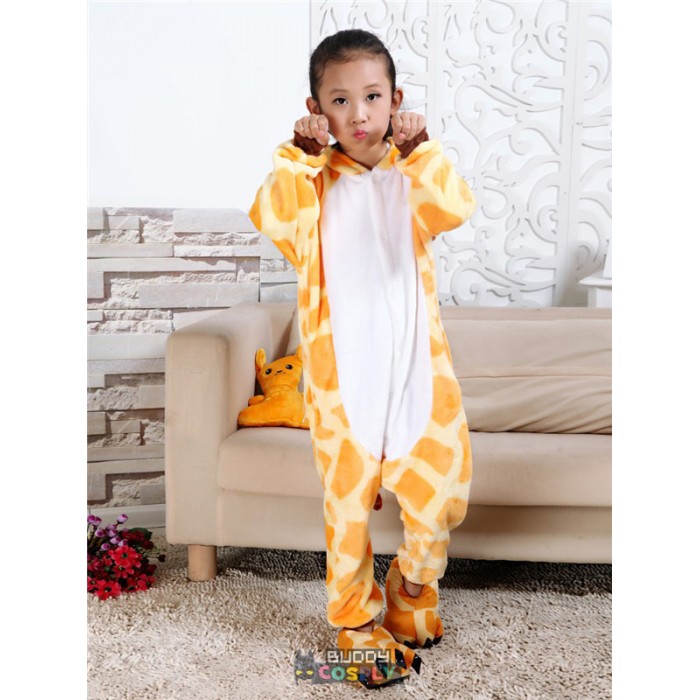 Giraffe Kids Animal Onesiess Pajamas Winter