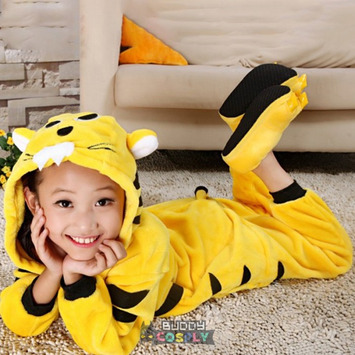 Tiger Kids Animal Onesiess Pajamas Winter