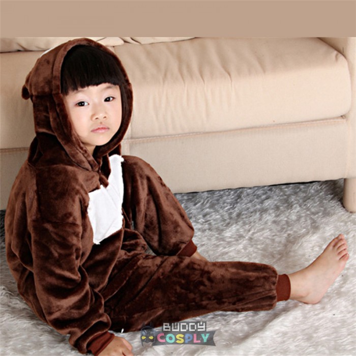 Animal Big Bear Kids Animal Onesiess Pajamas Winter