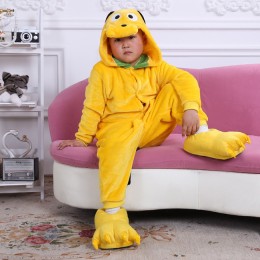 Big Yellow Dog Kids Animal Onesiess Pajamas