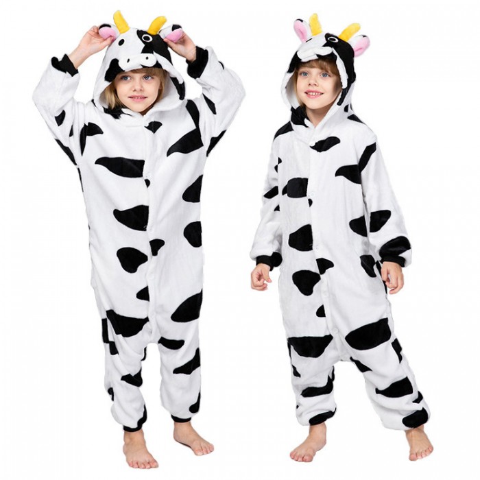 Cow Kids Animal Onesiess Pajamas Costume