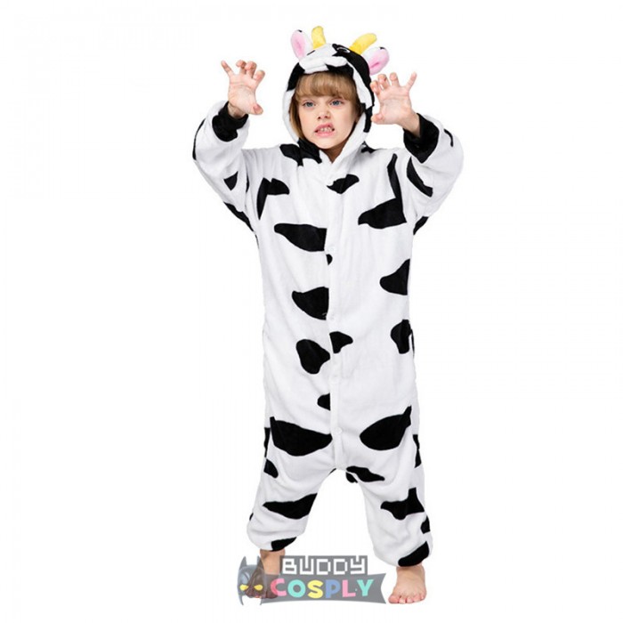Cow Kids Animal Onesiess Pajamas Costume