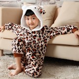 Leopard Kitty Cat Kids Animal Onesiess Pajamas