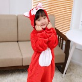 Red Little Fox Kids Animal Onesiess Pajamas