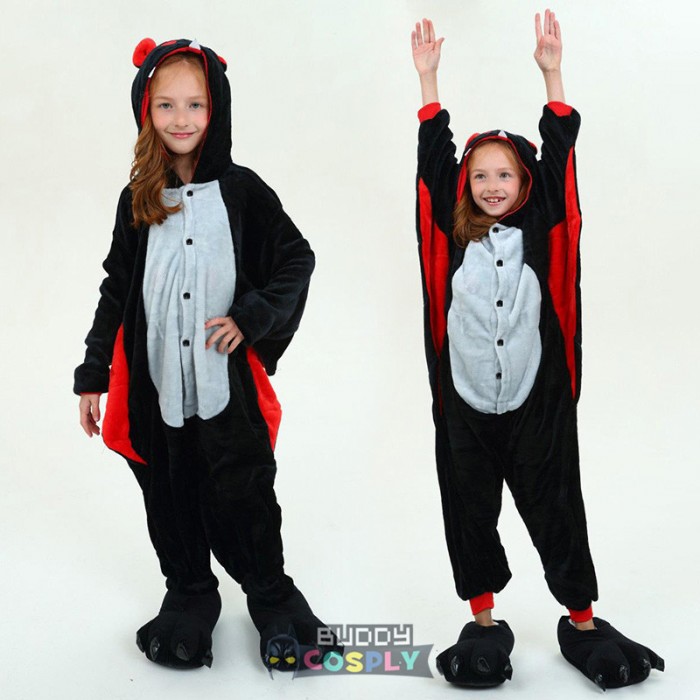 Bat Animal Fox Kids Animal Onesiess Pajamas Costume