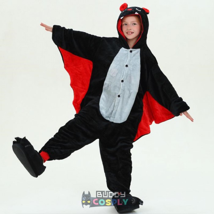 Bat Animal Fox Kids Animal Onesiess Pajamas Costume