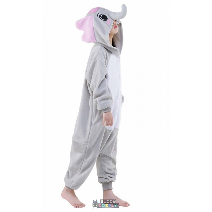 Grey Elephant Kigurumi Onesies Pajamas Onesie