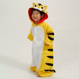Yellow Tiger Kids Onesies Pajamas Costumes Cartoon Onesie